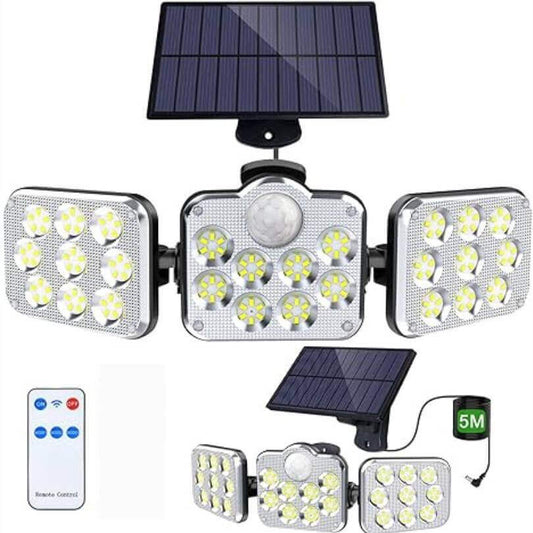 Solar Motion Lights Outdoor, 138 LED 1600LM